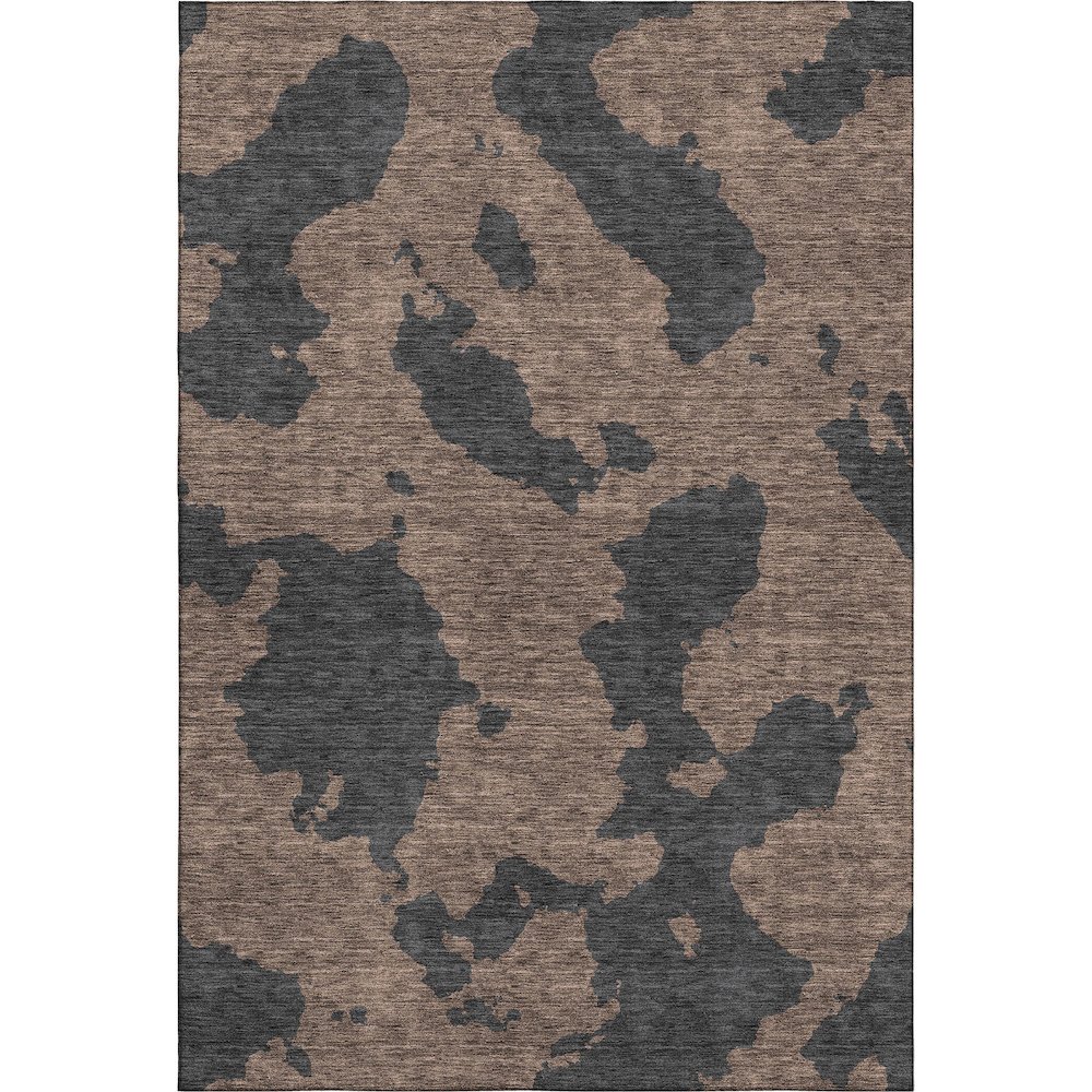 Premium Machine Washable Mayfield AMF975 Chocolate 2'6" x 3'10" Rug. Picture 1