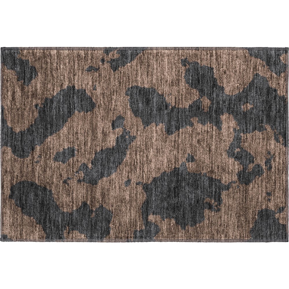 Premium Machine Washable Mayfield AMF975 Chocolate 1'8" x 2'6" Rug. Picture 1