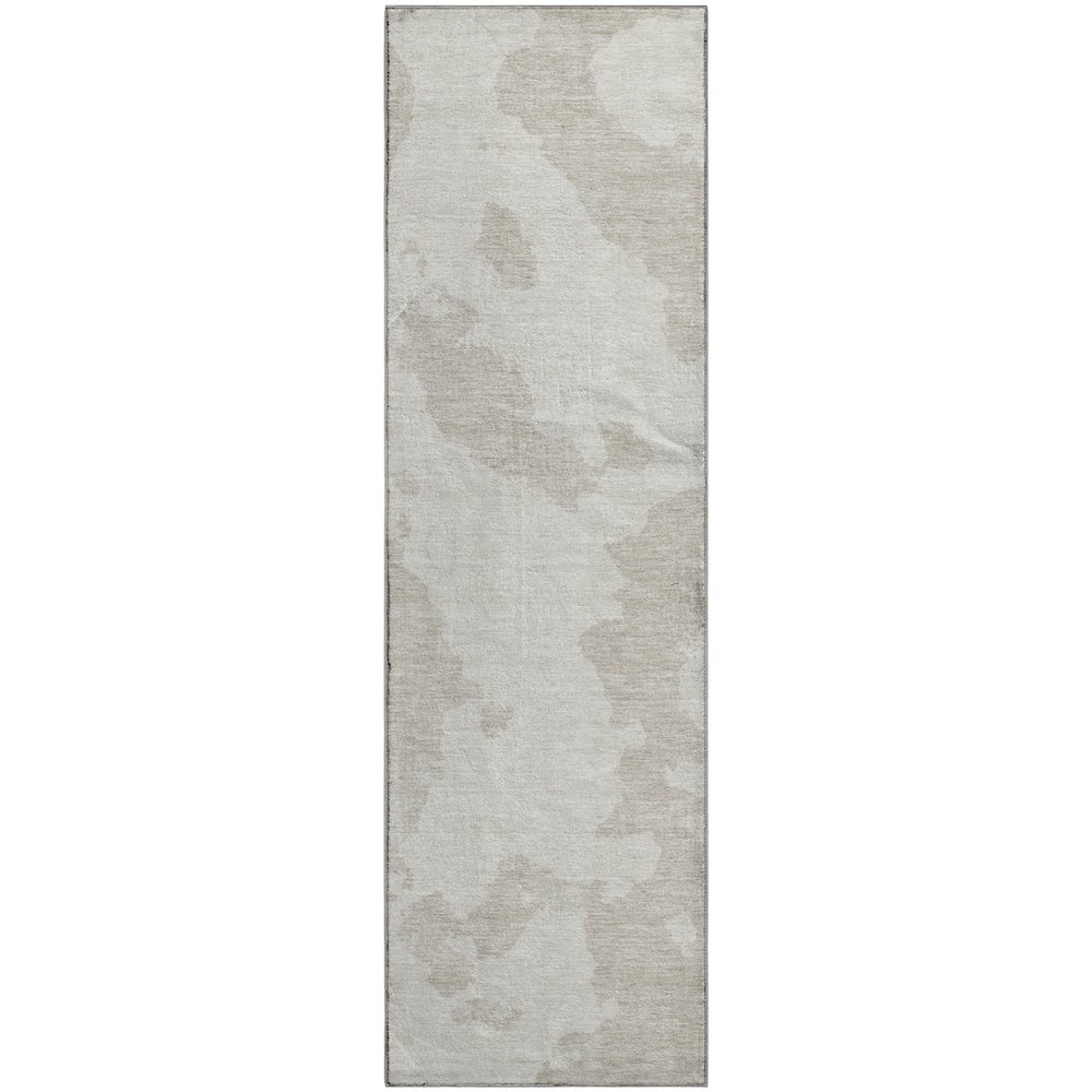 Premium Machine Washable Mayfield AMF975 Ivory 2'3" x 7'6" Runner Rug. Picture 1