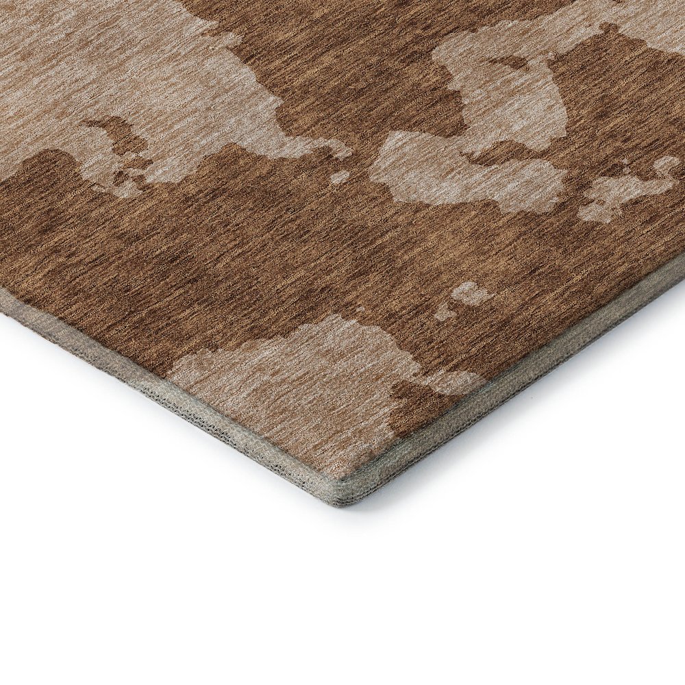 Premium Machine Washable Mayfield AMF975 Terracotta 1'8" x 2'6" Rug. Picture 3