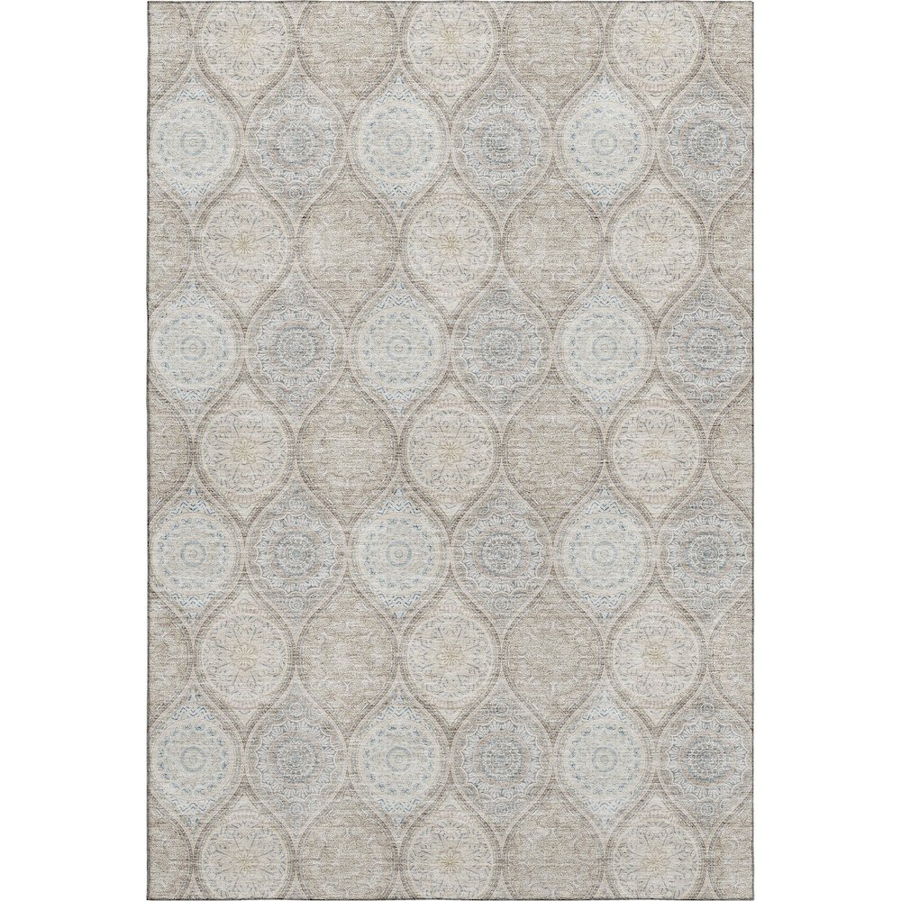 Premium Machine Washable Mayfield AMF976 Taupe 2'6" x 3'10" Rug. Picture 1