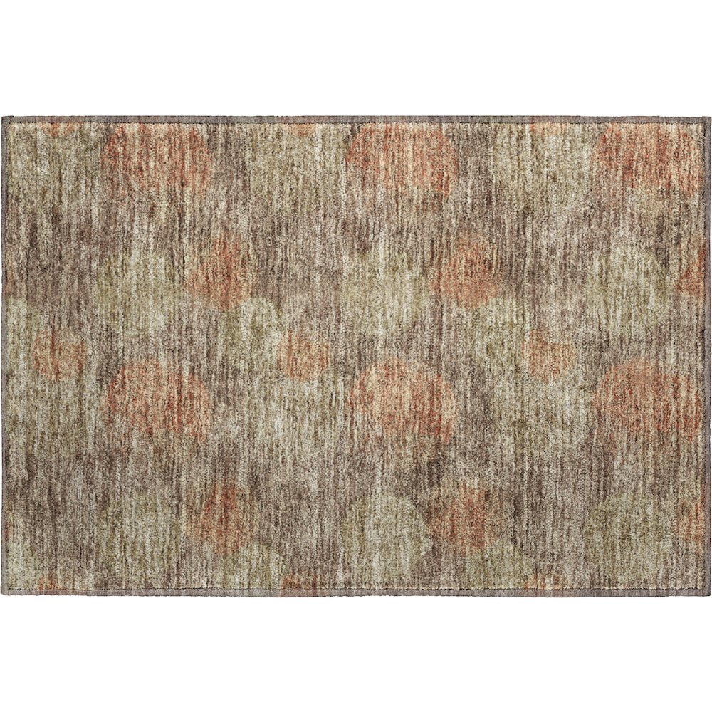 Premium Machine Washable Mayfield AMF977 Brown 1'8" x 2'6" Rug. Picture 1