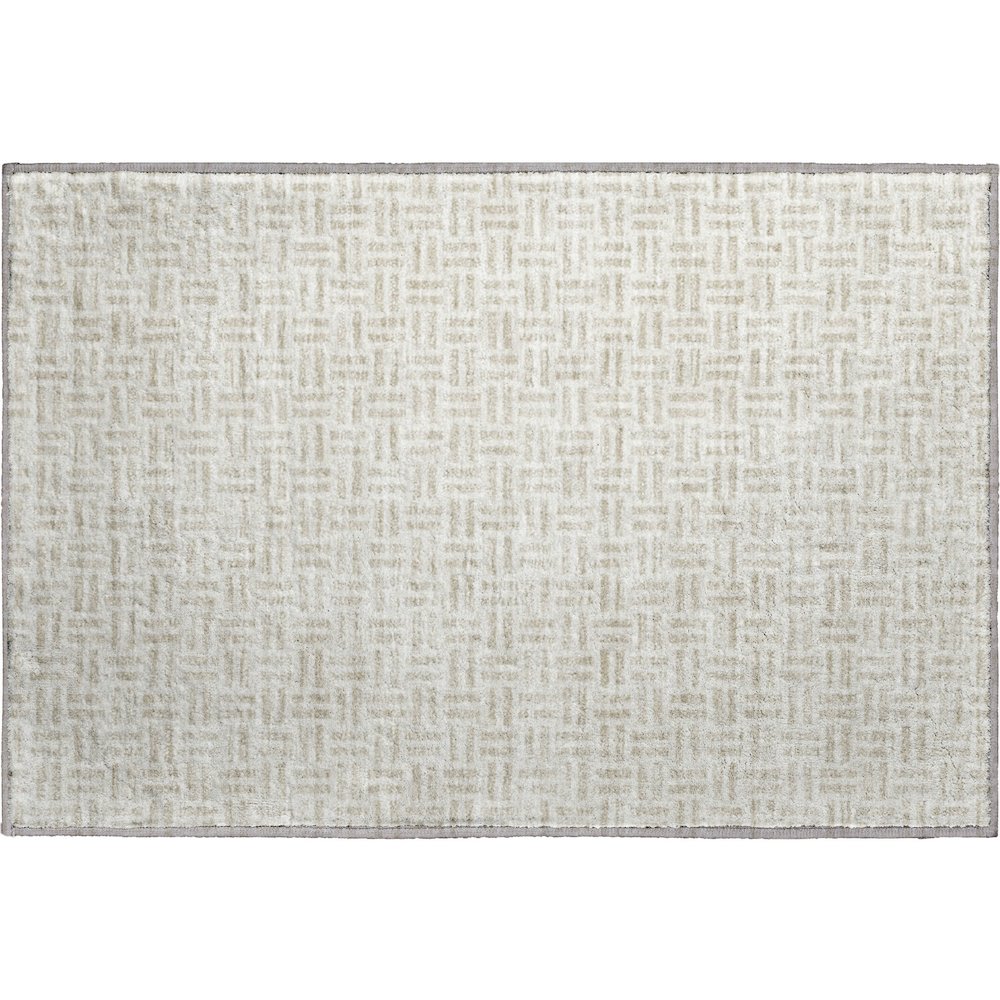 Premium Machine Washable Mayfield AMF978 Ivory 1'8" x 2'6" Rug. Picture 1
