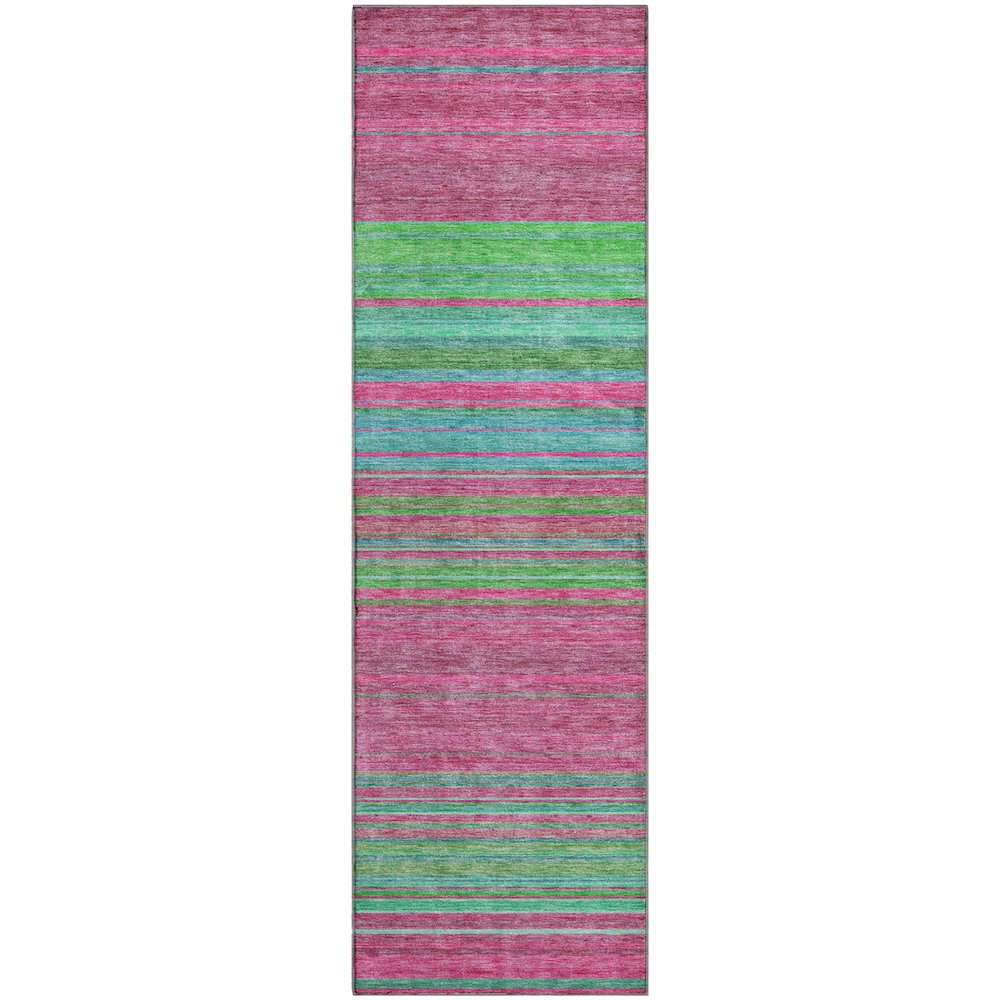 Premium Machine Washable Mayfield AMF979 Blush 2'3" x 7'6" Runner Rug. Picture 1