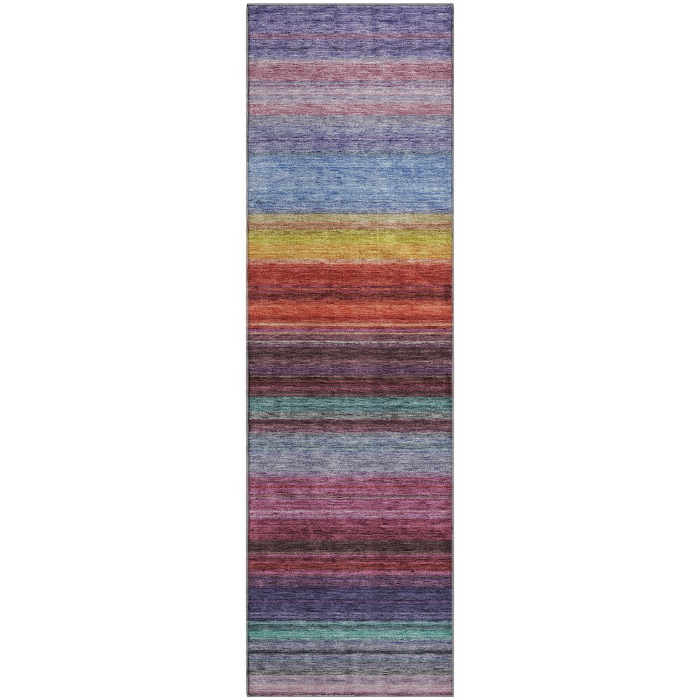 Premium Machine Washable Mayfield AMF979 Lavender 2'3" x 7'6" Runner Rug. Picture 1