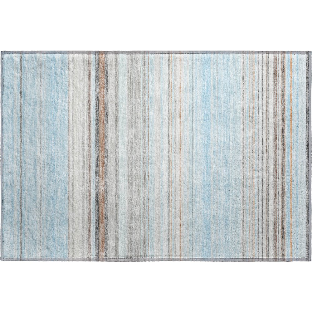 Premium Machine Washable Mayfield AMF979 Sky 1'8" x 2'6" Rug. Picture 1