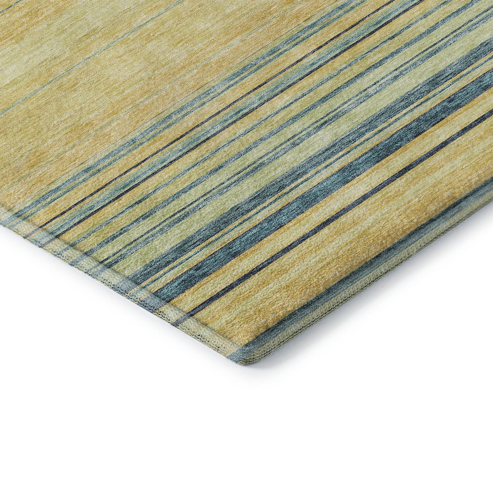 Premium Machine Washable Mayfield AMF979 Yellow 1'8" x 2'6" Rug. Picture 3