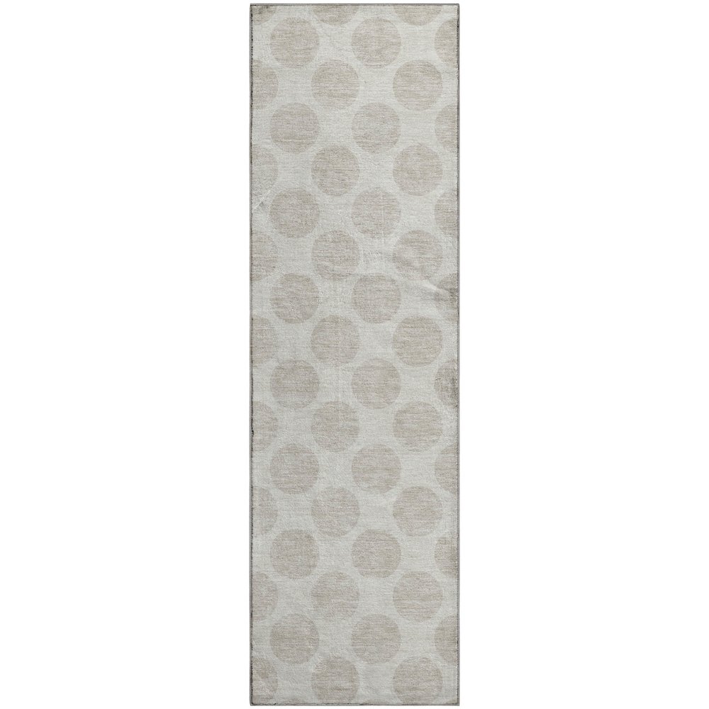Premium Machine Washable Mayfield AMF980 Ivory 2'3" x 7'6" Runner Rug. Picture 1