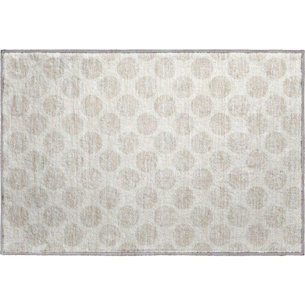 Premium Machine Washable Mayfield AMF980 Ivory 1'8" x 2'6" Rug. Picture 1