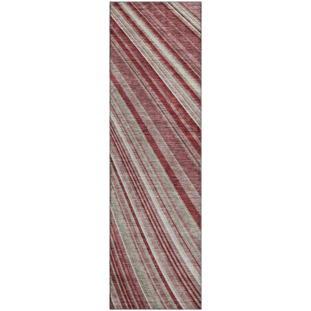Premium Machine Washable Mayfield AMF981 Garnet 2'3" x 7'6" Runner Rug. Picture 1