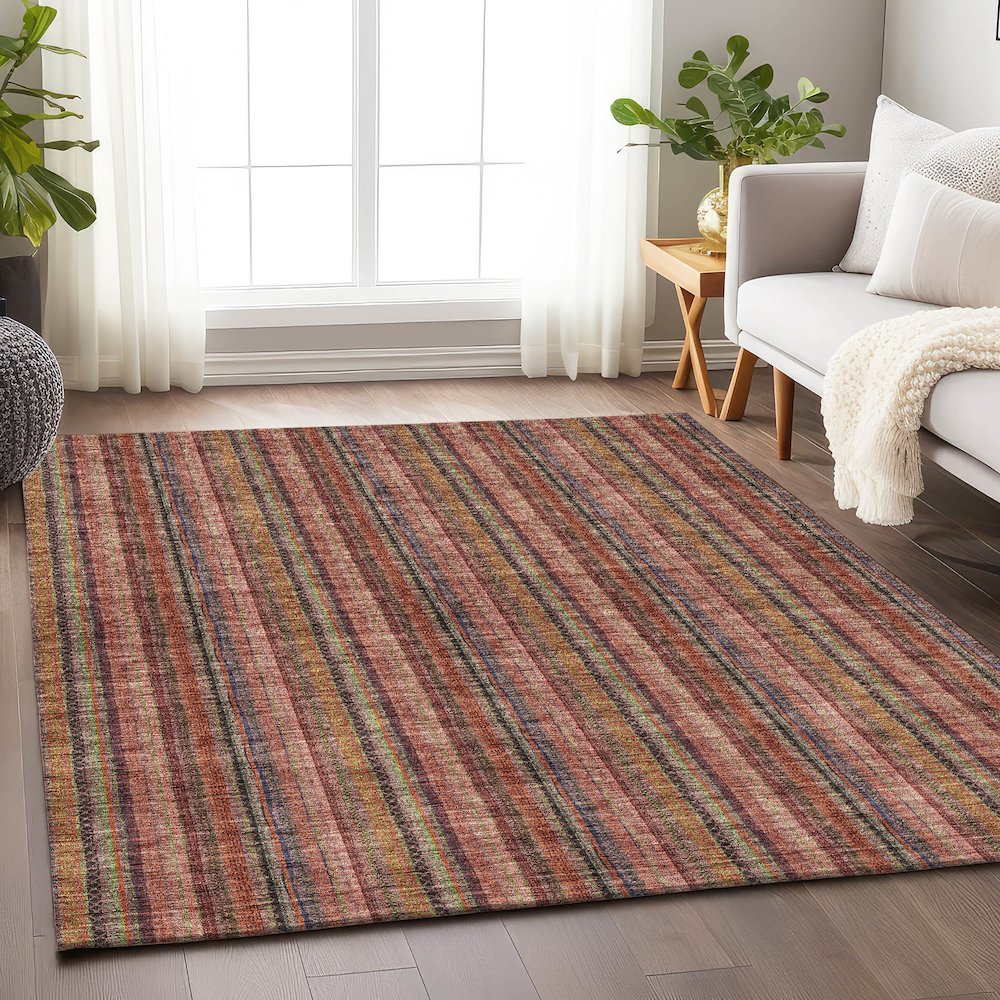Premium Machine Washable Mayfield AMF982 Blush 2'6" x 3'10" Rug. Picture 5