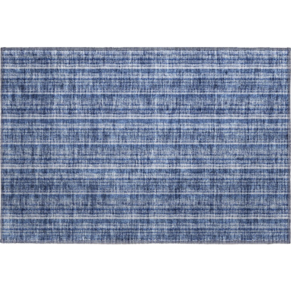 Premium Machine Washable Mayfield AMF982 Denim 1'8" x 2'6" Rug. Picture 1