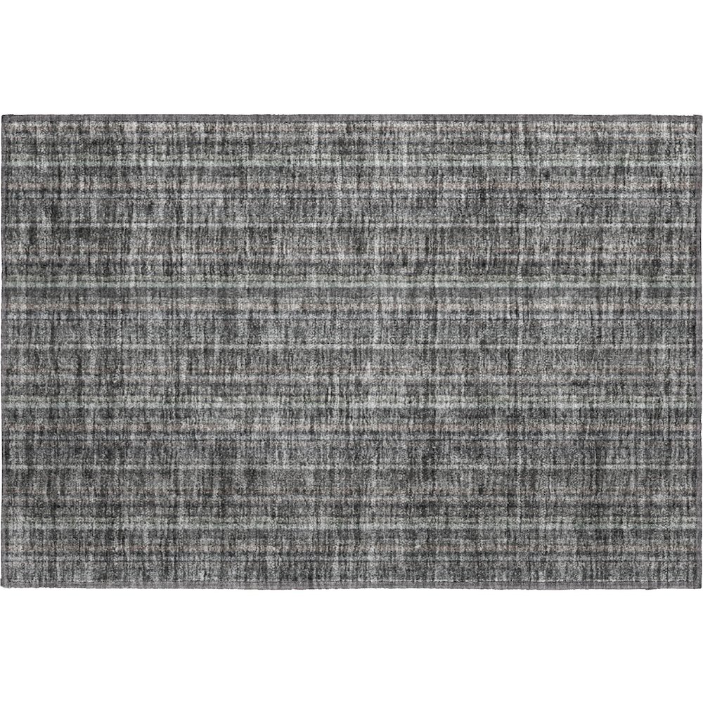 Premium Machine Washable Mayfield AMF982 Gray 1'8" x 2'6" Rug. Picture 1