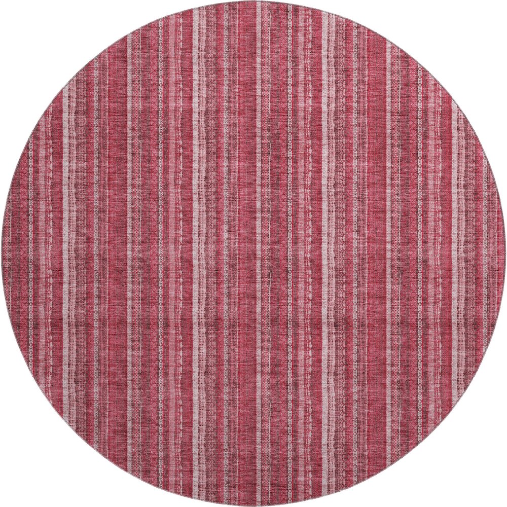 Premium Machine Washable Mayfield AMF982 Pink 8' x 8' Round Rug. Picture 1