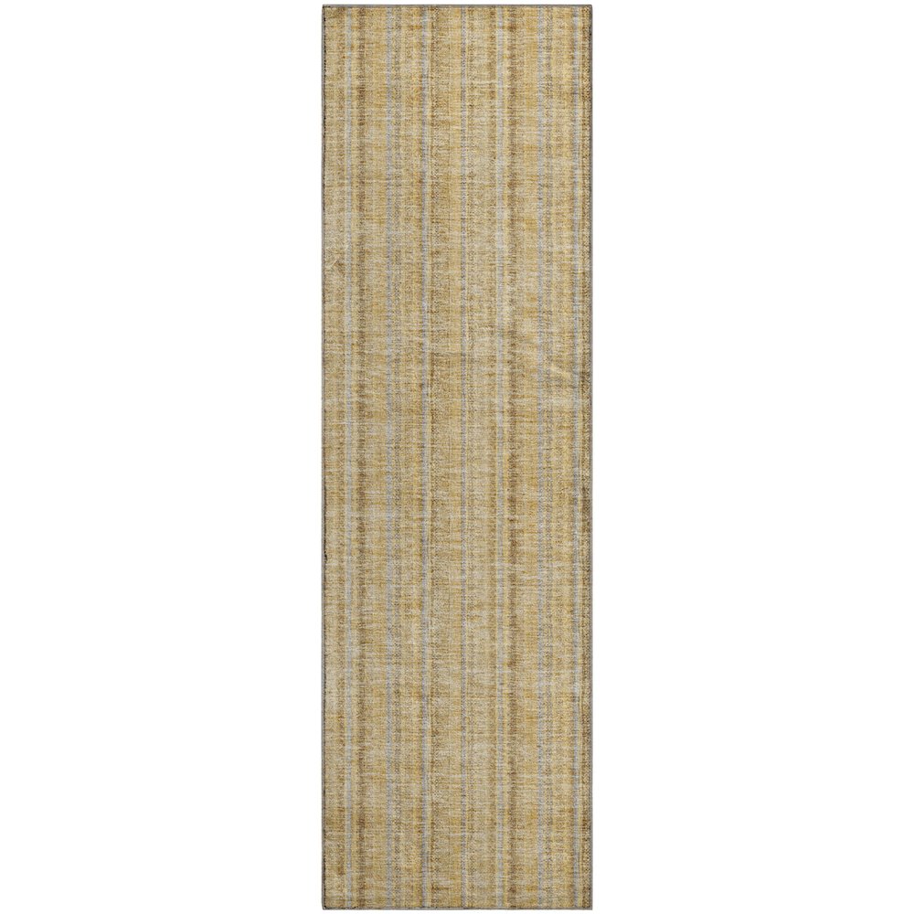 Premium Machine Washable Mayfield AMF982 Wheat 2'3" x 7'6" Runner Rug. Picture 1
