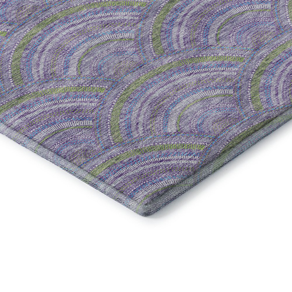 Premium Machine Washable Mayfield AMF984 Lavender 1'8" x 2'6" Rug. Picture 3