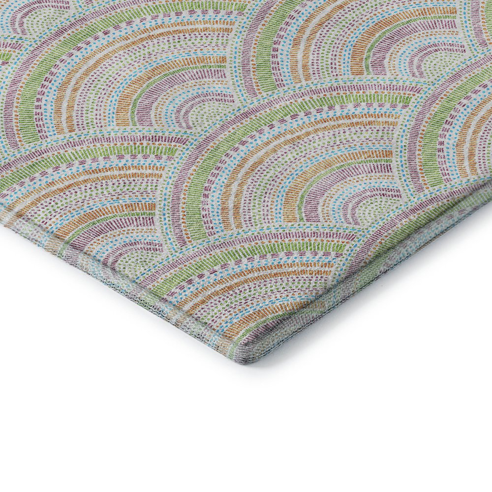 Premium Machine Washable Mayfield AMF984 Pearl 1'8" x 2'6" Rug. Picture 3