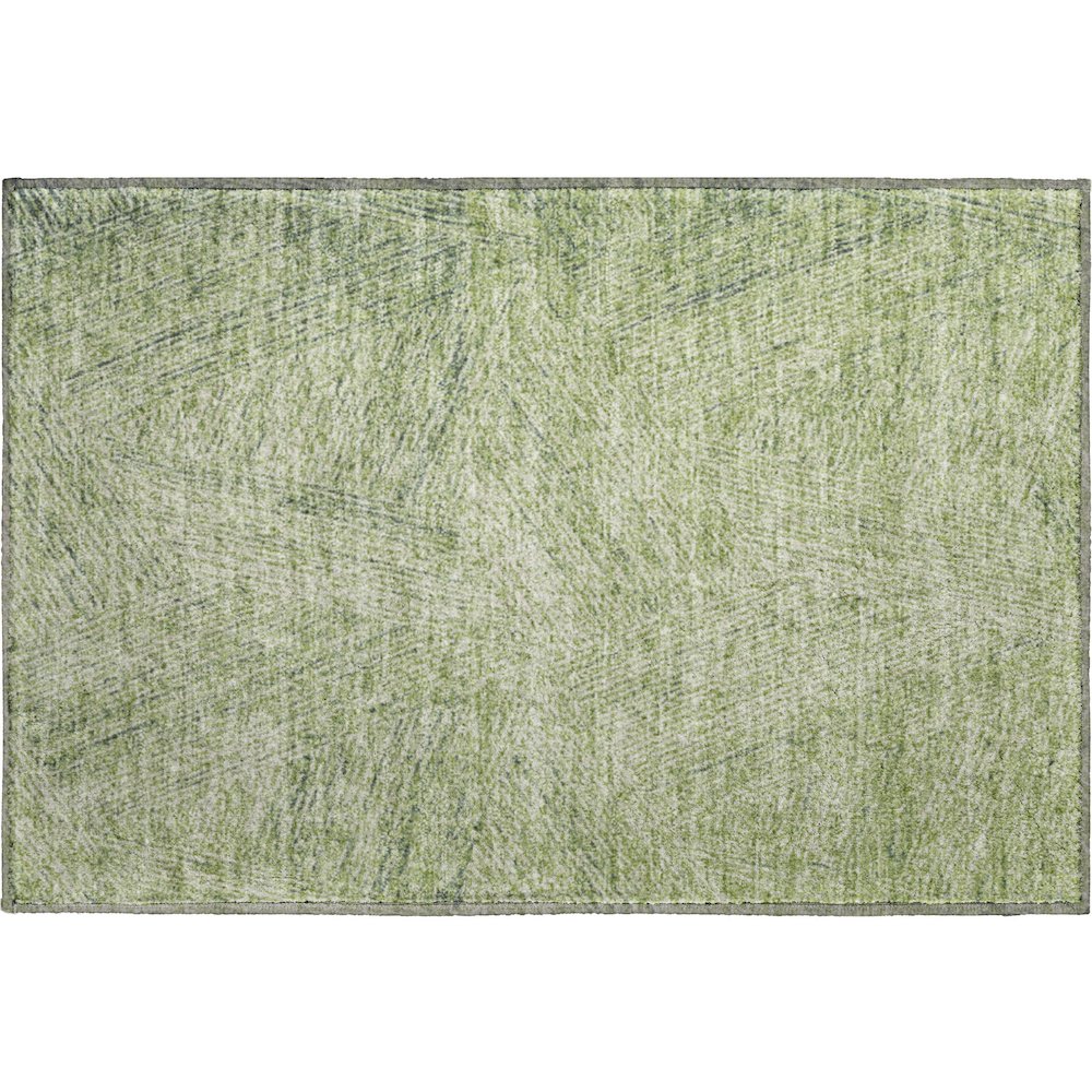 Premium Machine Washable Mayfield AMF991 Aloe 1'8" x 2'6" Rug. Picture 1