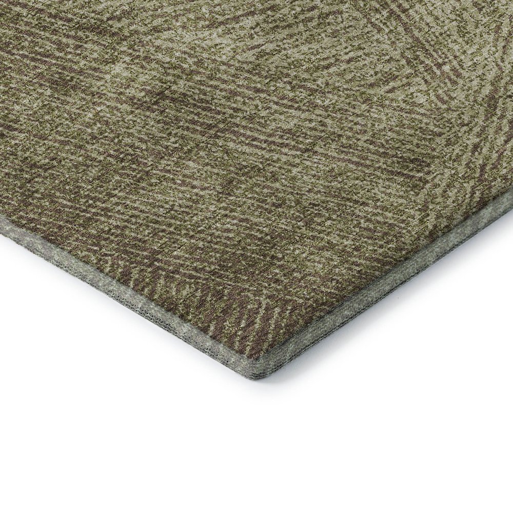 Premium Machine Washable Mayfield AMF991 Green 1'8" x 2'6" Rug. Picture 3