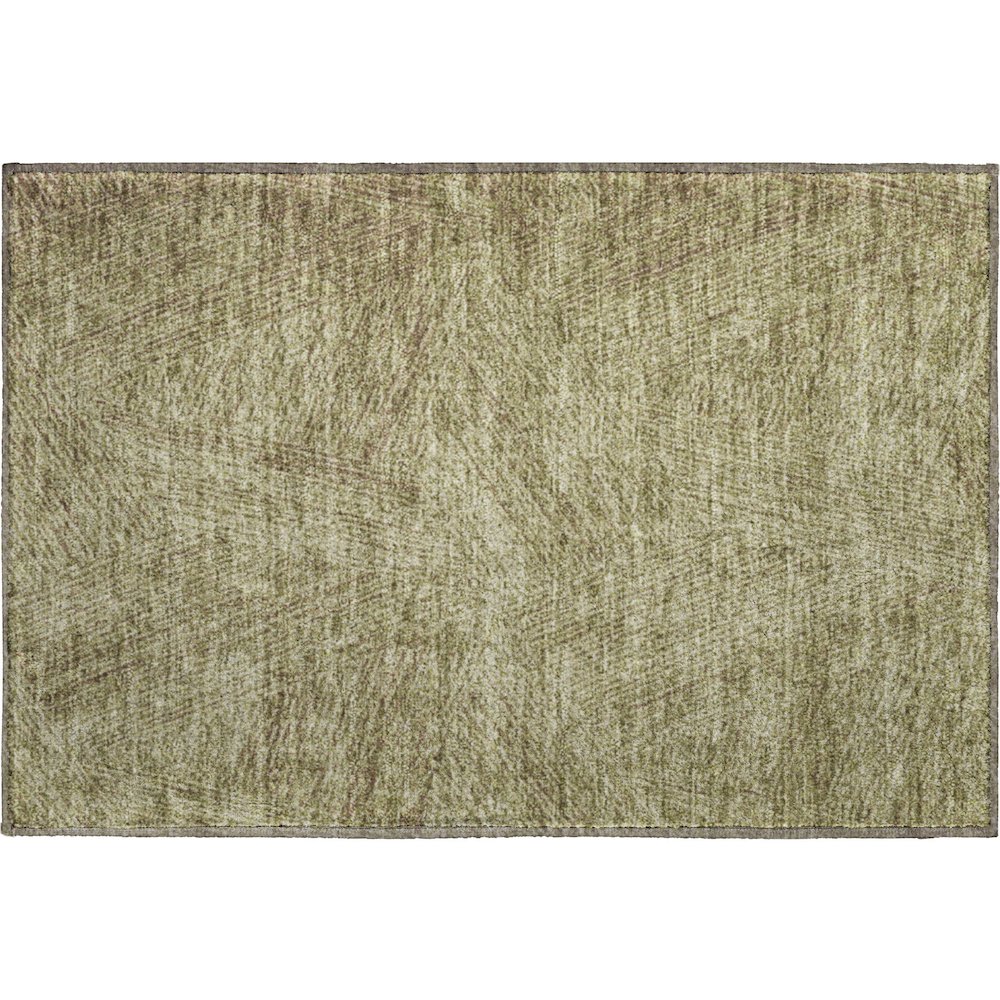 Premium Machine Washable Mayfield AMF991 Green 1'8" x 2'6" Rug. Picture 1