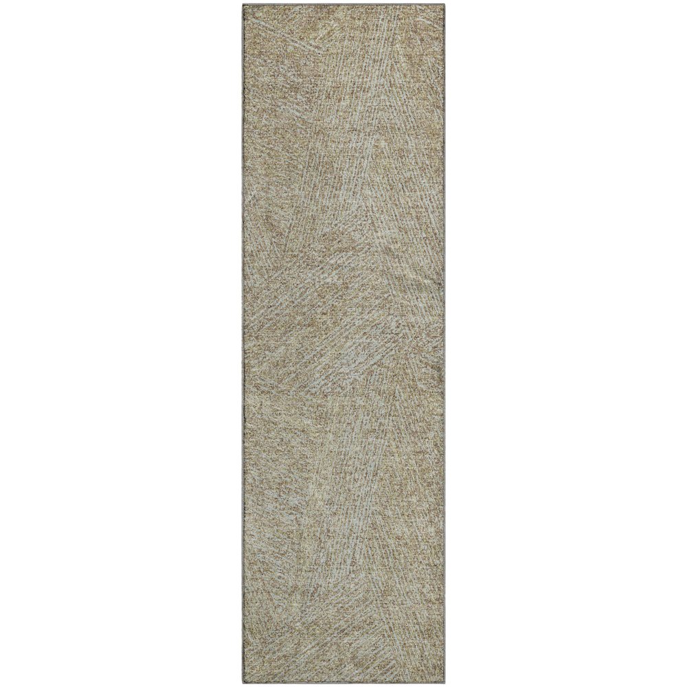 Premium Machine Washable Mayfield AMF991 Putty 2'3" x 7'6" Runner Rug. Picture 1