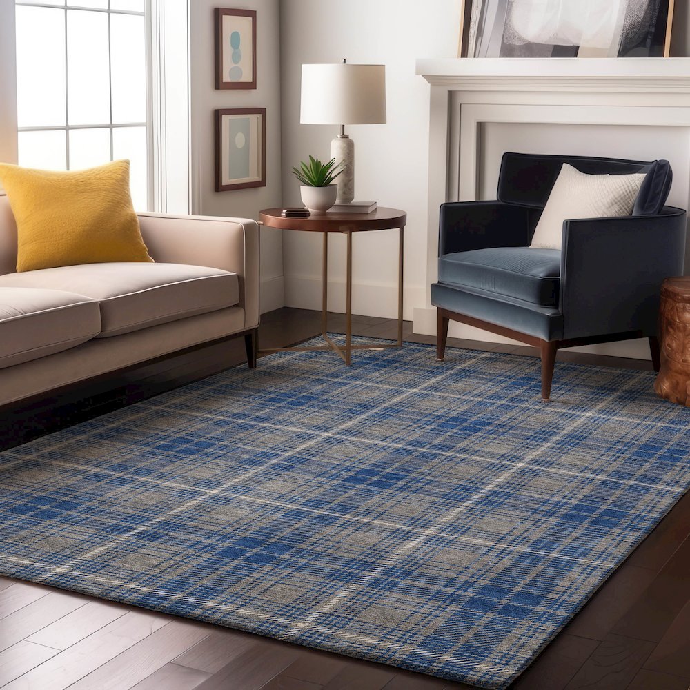 Premium Machine Washable Mayfield AMF993 Gray 2'6" x 3'10" Rug. Picture 5