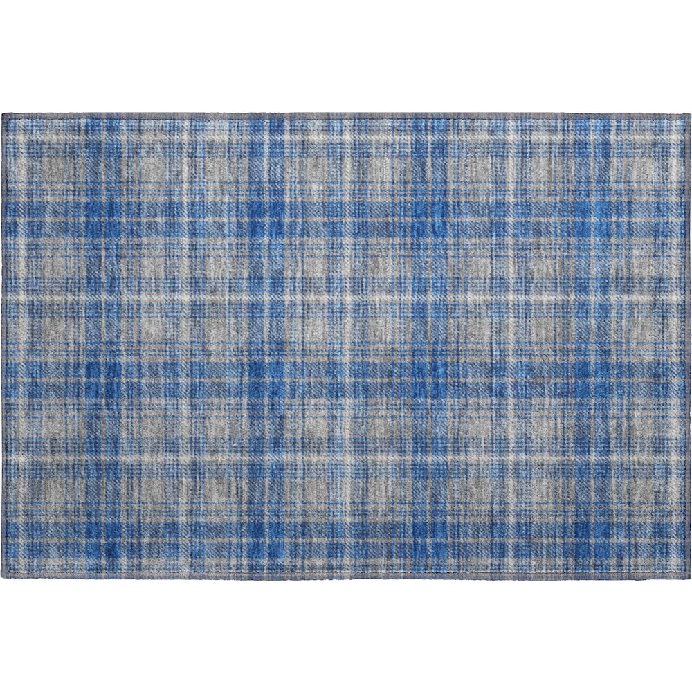 Premium Machine Washable Mayfield AMF993 Gray 1'8" x 2'6" Rug. Picture 1