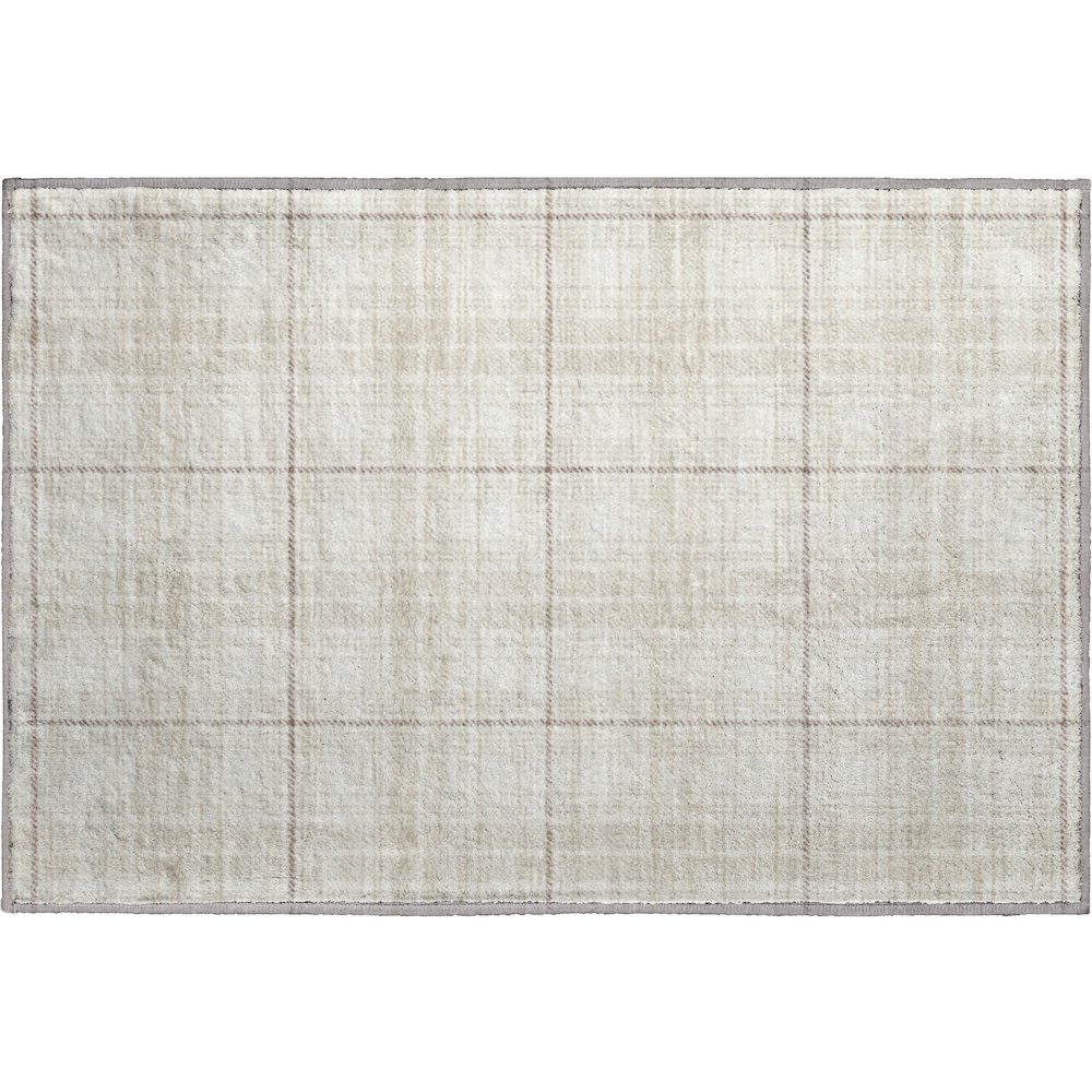 Premium Machine Washable Mayfield AMF993 Ivory 1'8" x 2'6" Rug. Picture 1