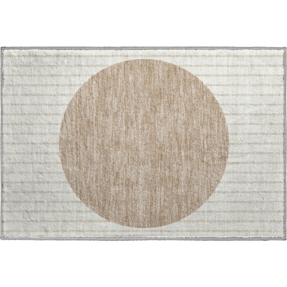 Premium Machine Washable Mayfield AMF994 Ivory 1'8" x 2'6" Rug. Picture 1