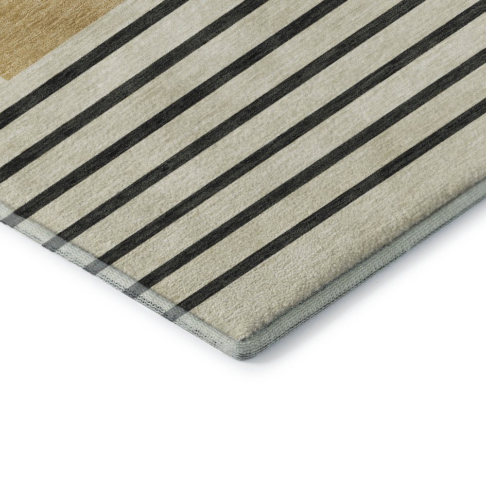 Premium Machine Washable Mayfield AMF995 Gold 1'8" x 2'6" Rug. Picture 3