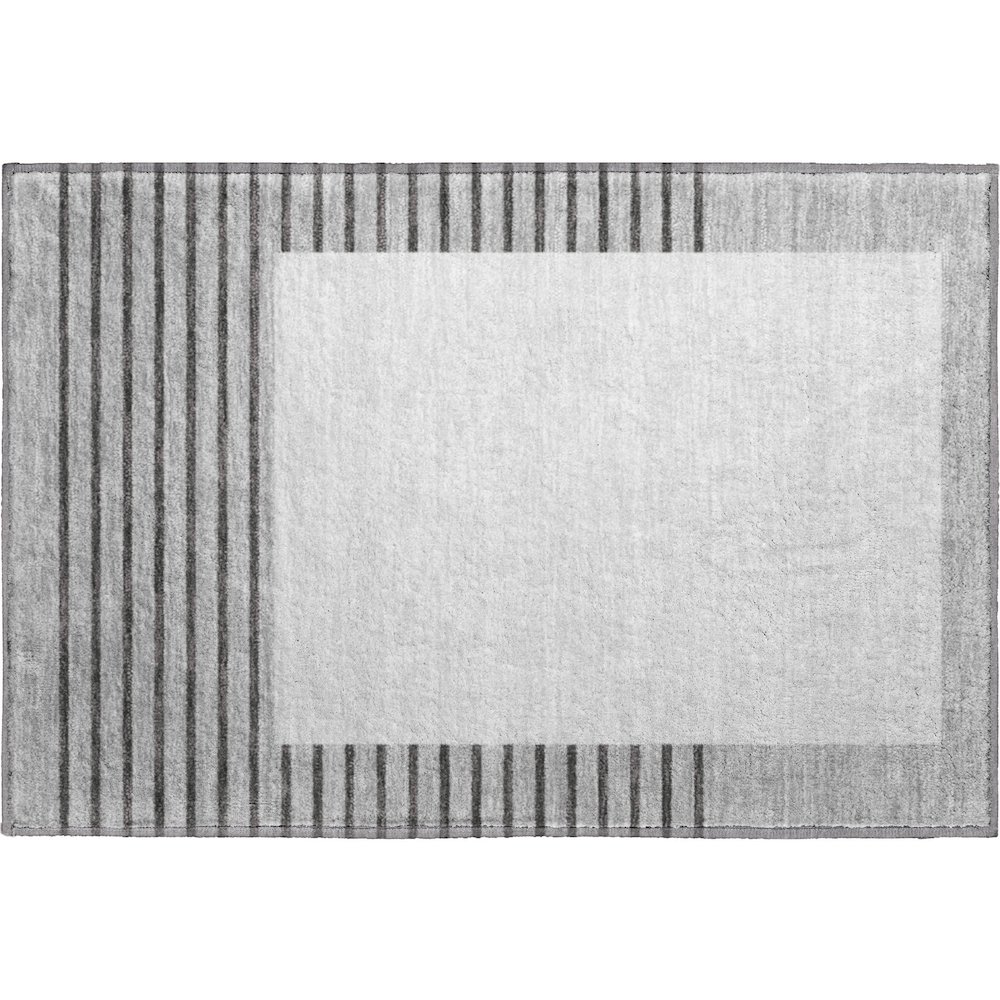 Premium Machine Washable Mayfield AMF995 Gray 1'8" x 2'6" Rug. Picture 1