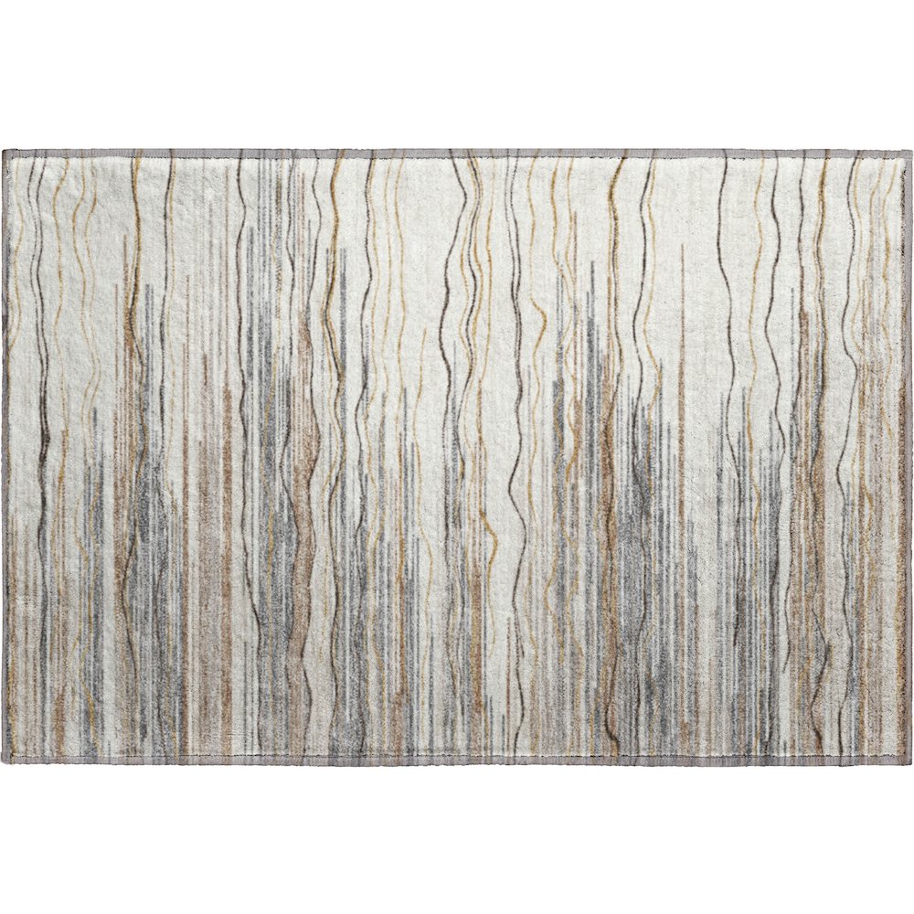Premium Machine Washable Mayfield AMF996 Ivory 1'8" x 2'6" Rug. Picture 1