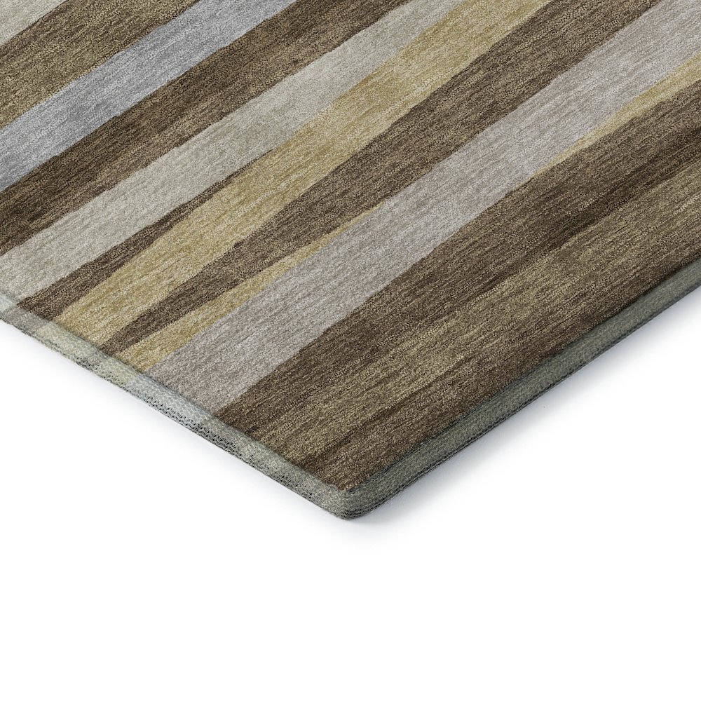 Premium Machine Washable Mayfield AMF997 Brown 1'8" x 2'6" Rug. Picture 3
