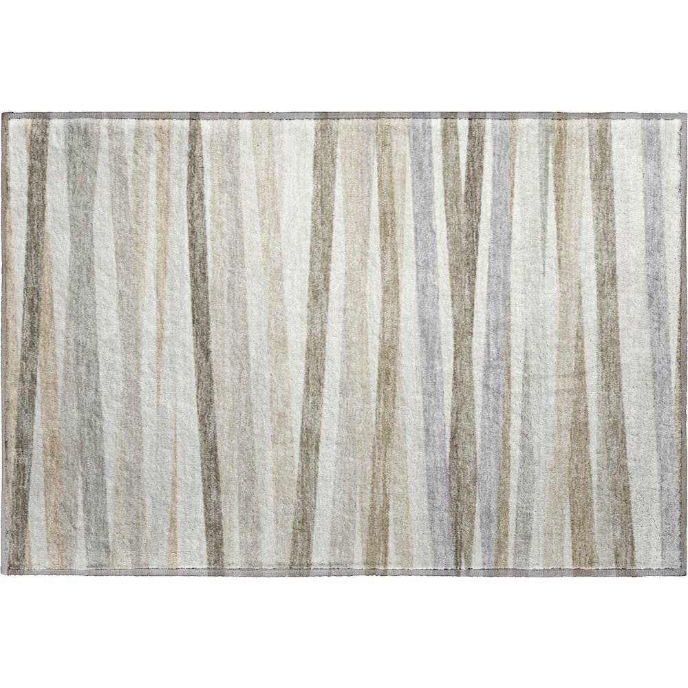 Premium Machine Washable Mayfield AMF997 Ivory 1'8" x 2'6" Rug. Picture 1