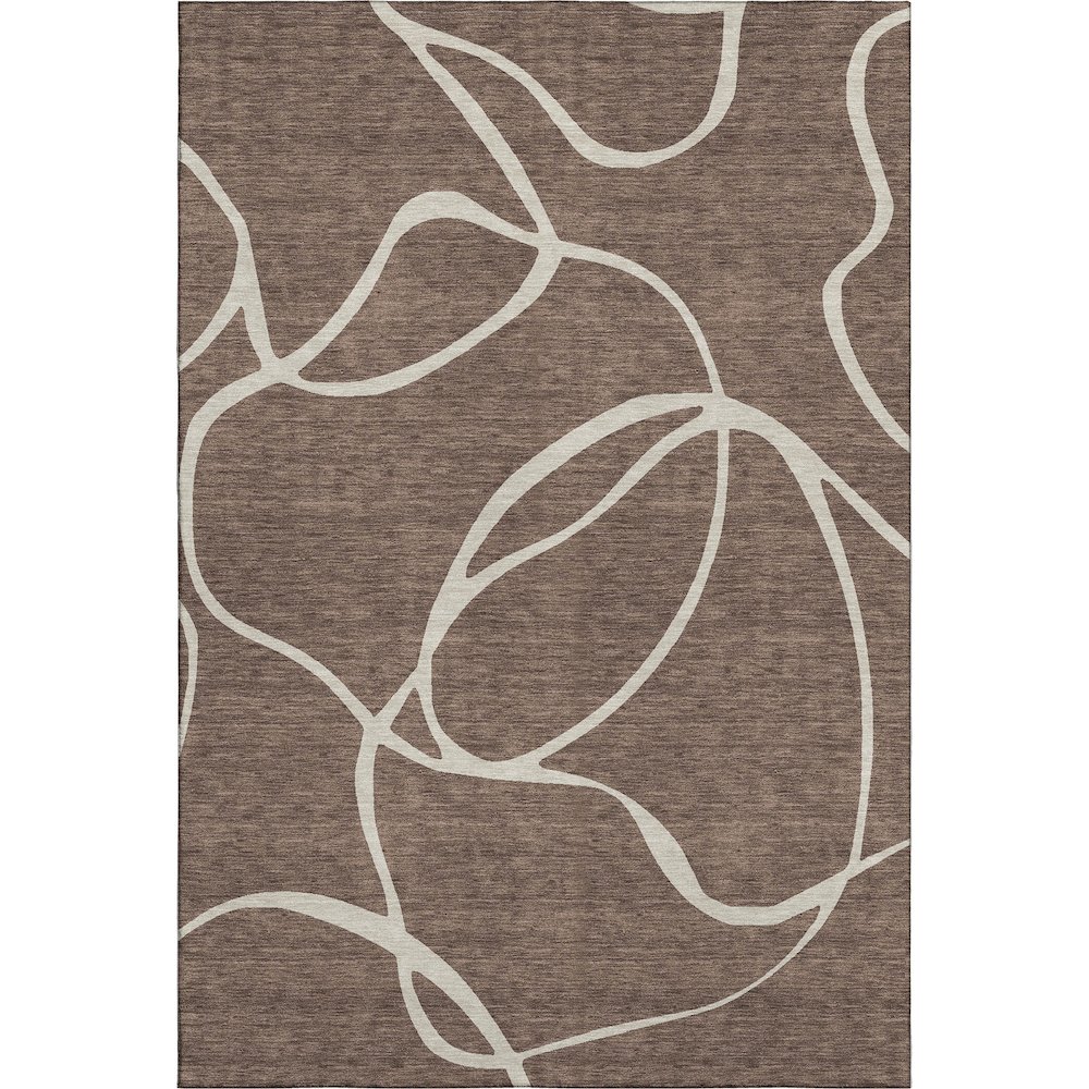 Premium Machine Washable Mayfield AMF999 Brown 2'6" x 3'10" Rug. Picture 1