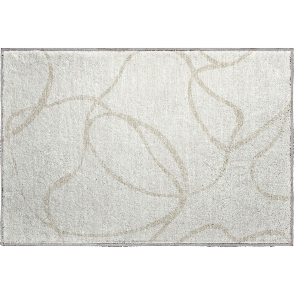 Premium Machine Washable Mayfield AMF999 Ivory 1'8" x 2'6" Rug. Picture 1