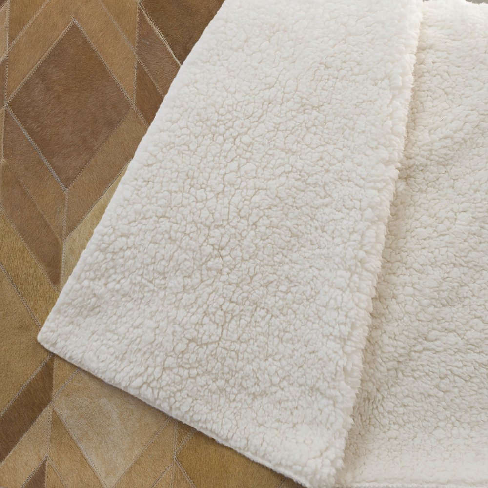 Premium Machine Washable ASB100 Brown 50" x 70" Sherpa Throw Blanket. Picture 2