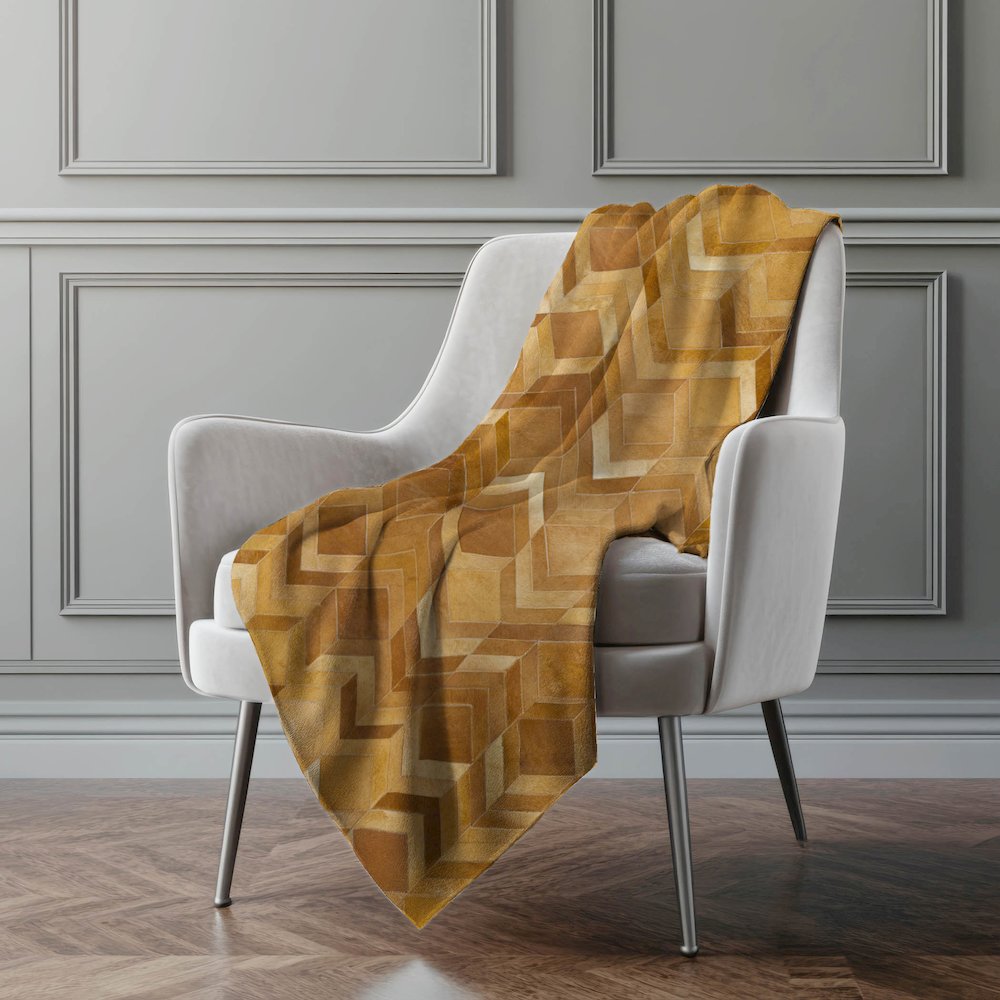 Premium Machine Washable ASB100 Brown 50" x 70" Sherpa Throw Blanket. Picture 5