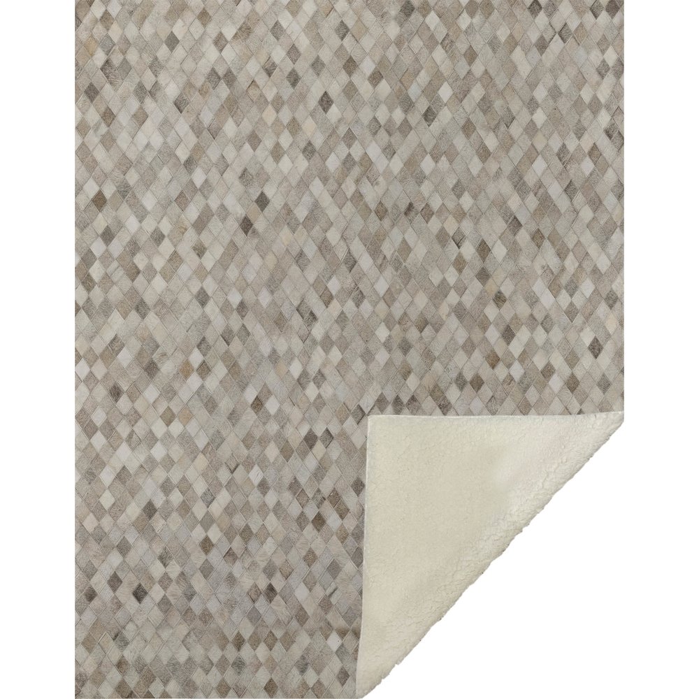 Premium Machine Washable ASB101 Gray 50" x 70" Sherpa Throw Blanket. Picture 1