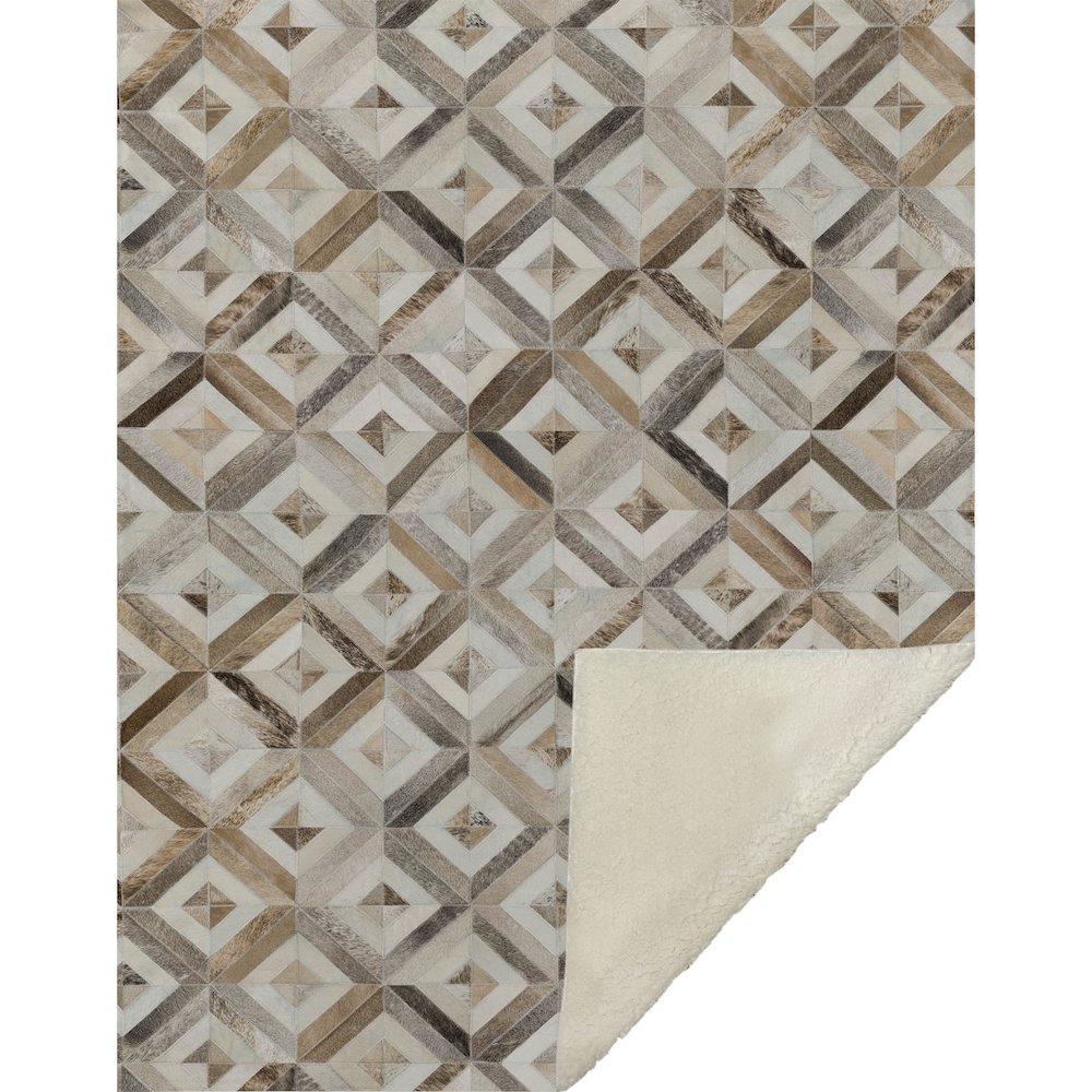 Premium Machine Washable ASB102 Gray 50" x 70" Sherpa Throw Blanket. Picture 1