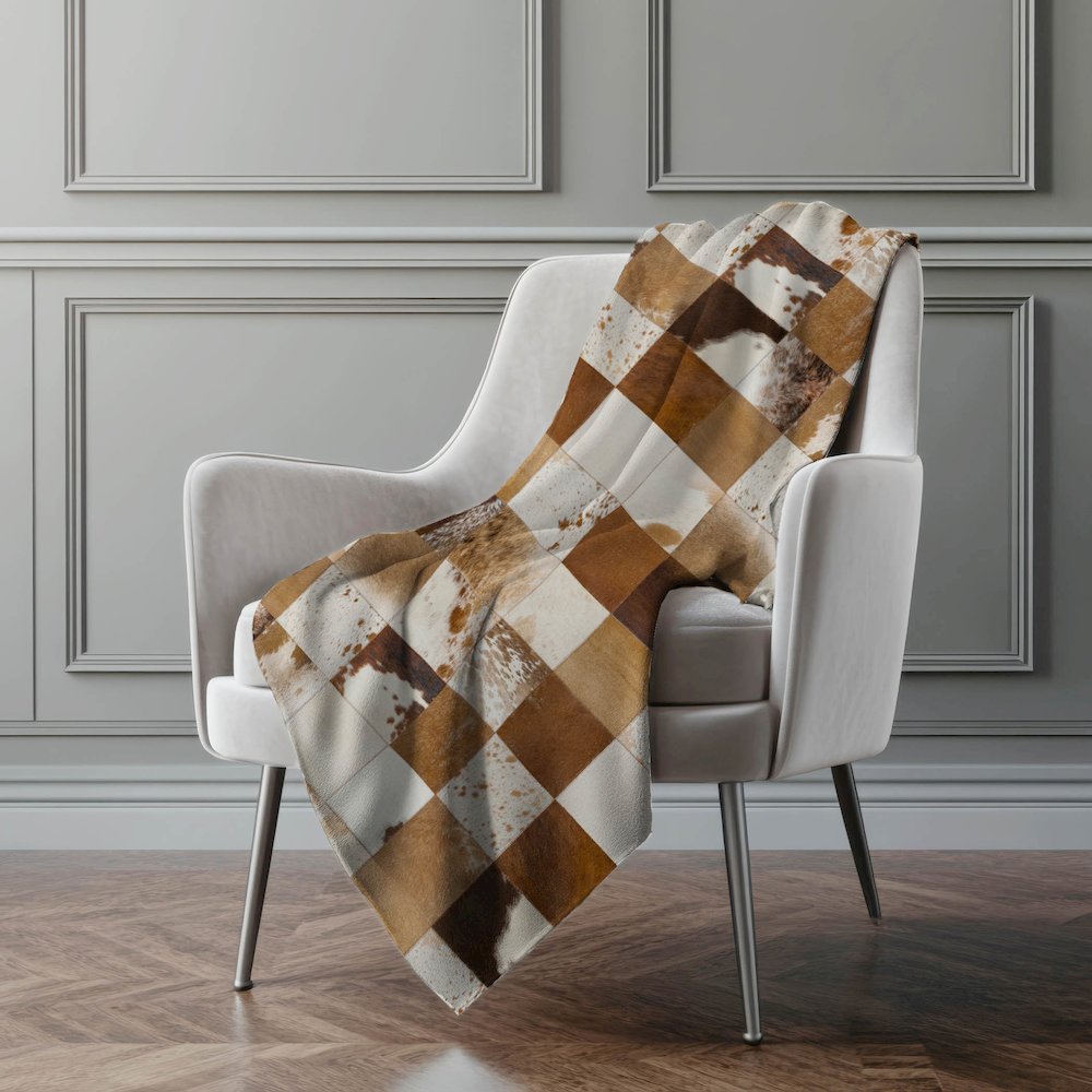 Premium Machine Washable ASB105 Brown 50" x 70" Sherpa Throw Blanket. Picture 5