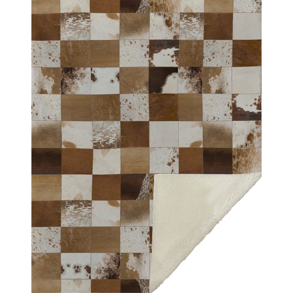 Premium Machine Washable ASB105 Brown 50" x 70" Sherpa Throw Blanket. Picture 1
