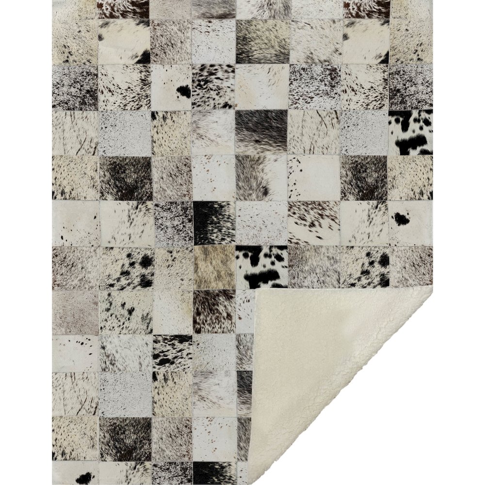 Premium Machine Washable ASB105 Granite 50" x 70" Sherpa Throw Blanket. Picture 1