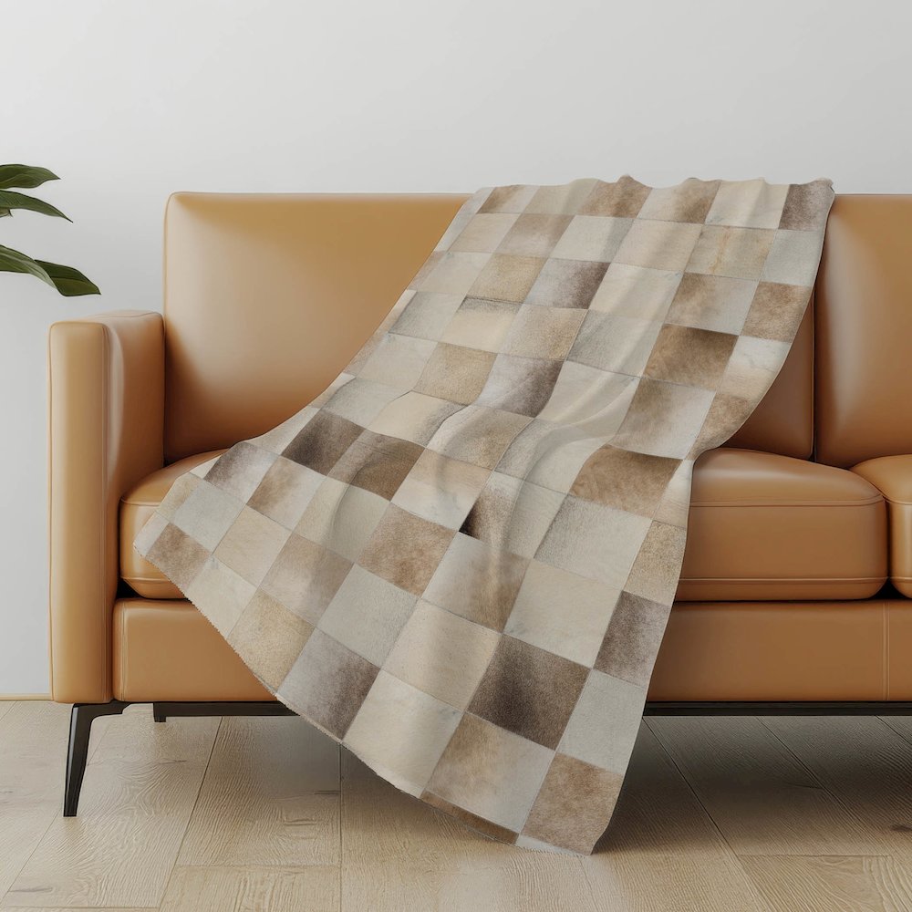 Premium Machine Washable ASB105 Taupe 50" x 70" Sherpa Throw Blanket. Picture 4
