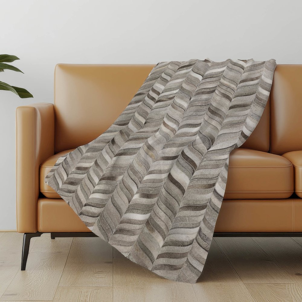 Premium Machine Washable ASB106 Gray 50" x 70" Sherpa Throw Blanket. Picture 4