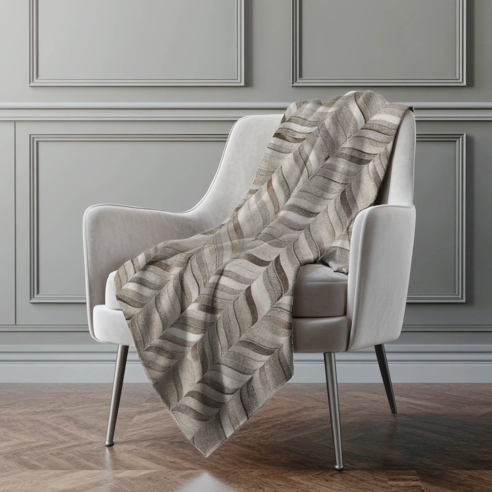 Premium Machine Washable ASB106 Gray 50" x 70" Sherpa Throw Blanket. Picture 5