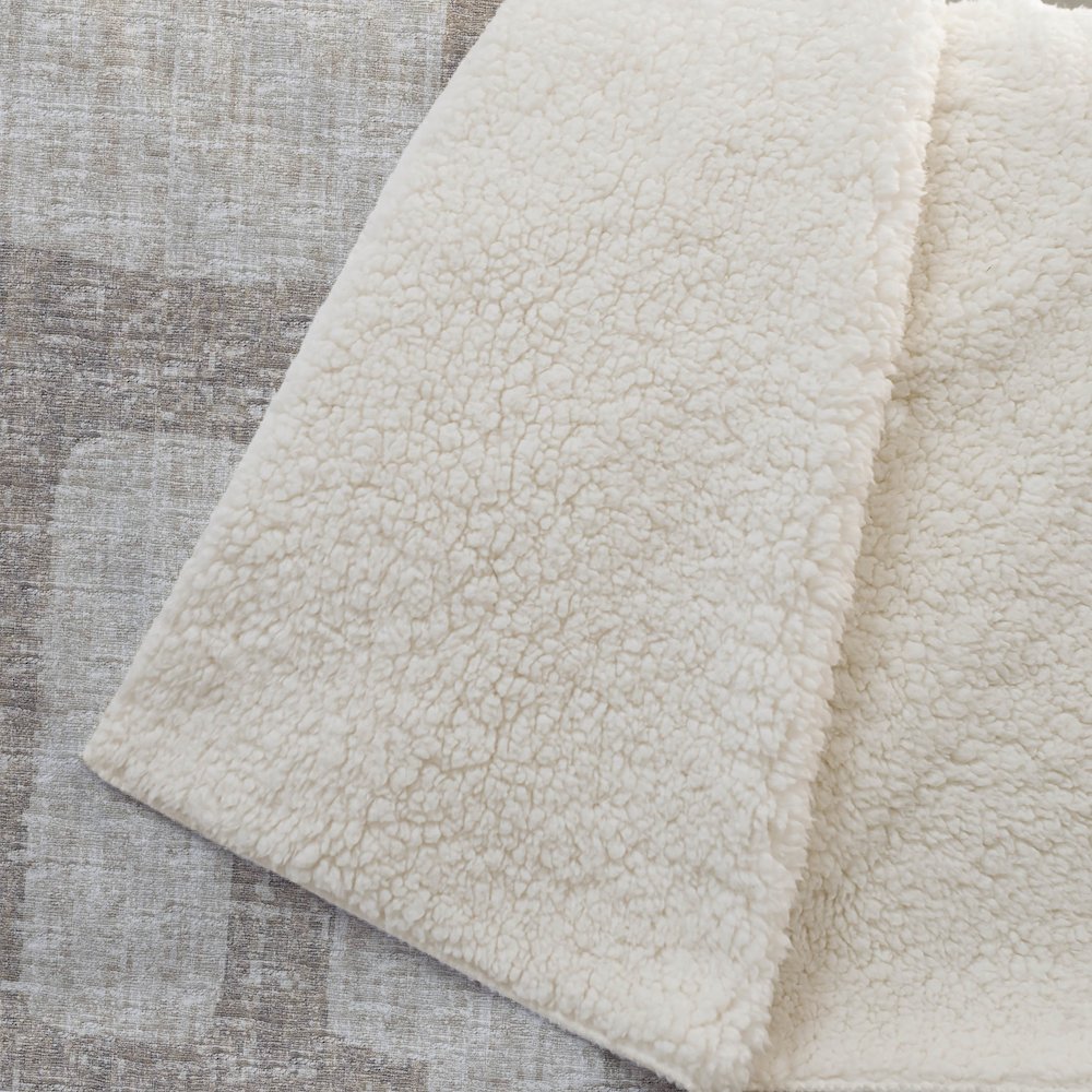 Premium Machine Washable ASB110 Tan 50" x 70" Sherpa Throw Blanket. Picture 2