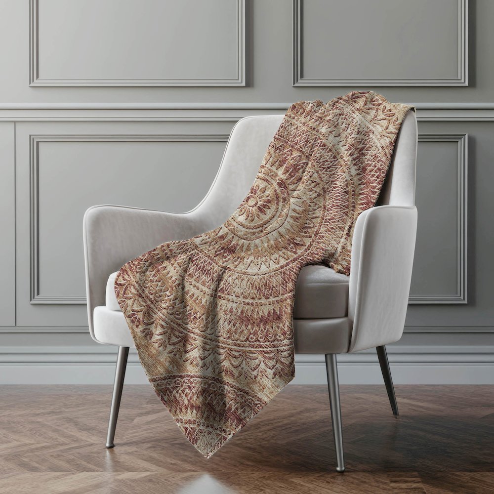 Premium Machine Washable ASB113 Canyon 50" x 70" Sherpa Throw Blanket. Picture 5