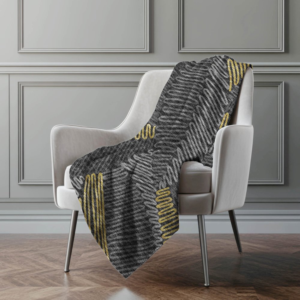 Premium Machine Washable ASB117 Gray 50" x 70" Sherpa Throw Blanket. Picture 5