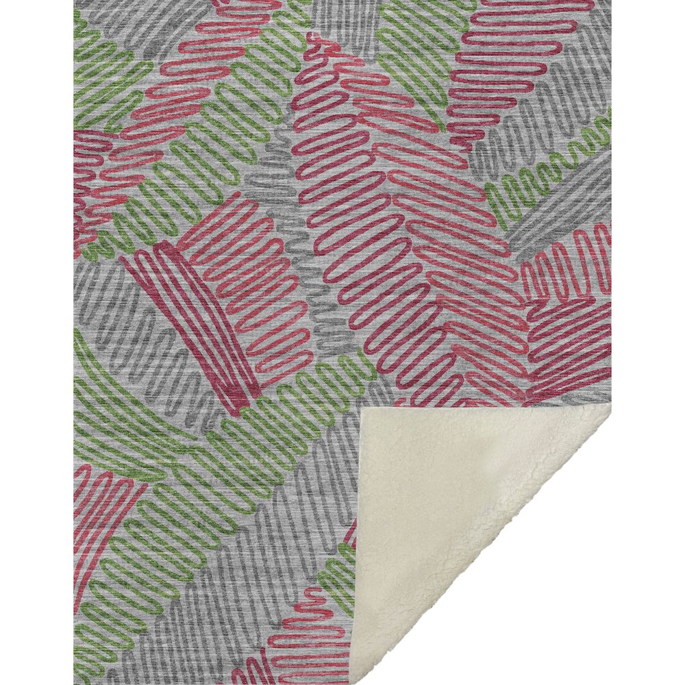 Premium Machine Washable ASB117 Pink 50" x 70" Sherpa Throw Blanket. Picture 1